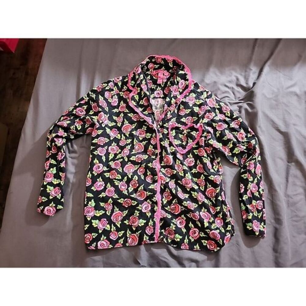 Betsey Johnson Intimates Floral Sleepwear Long Sleeve size woman's S/P